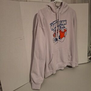 Hawaiian Punch Graphic Hoodie Sweatshirt Light Purple Long Sleeve Casual Size L